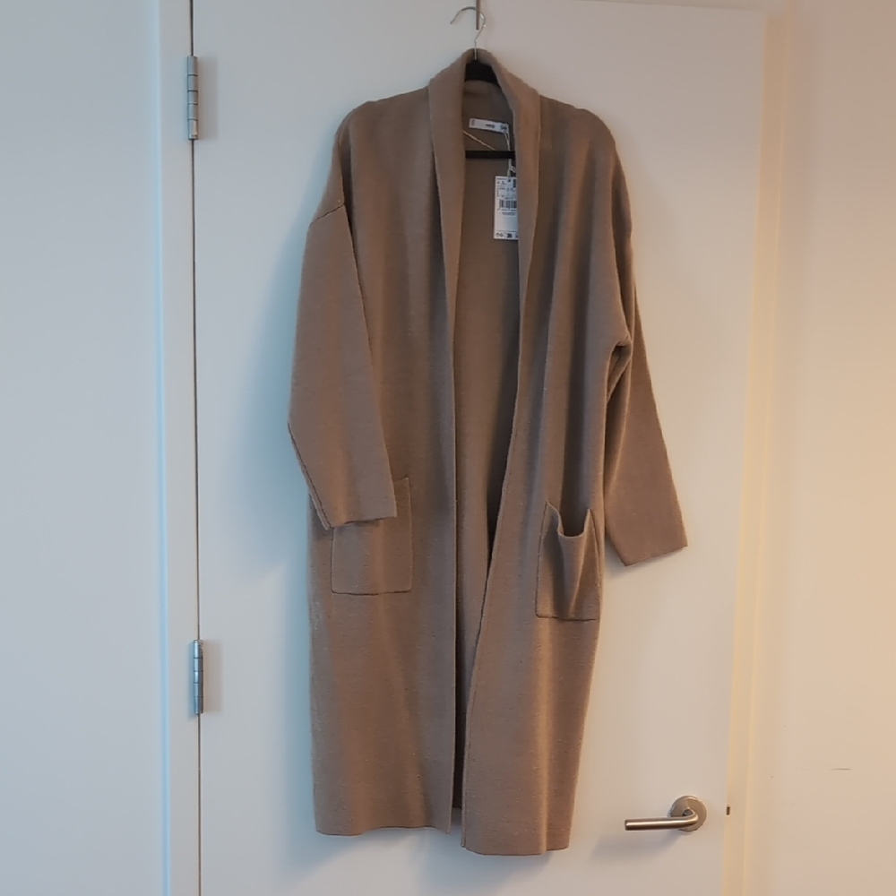 Mango Tan Oversized Coat